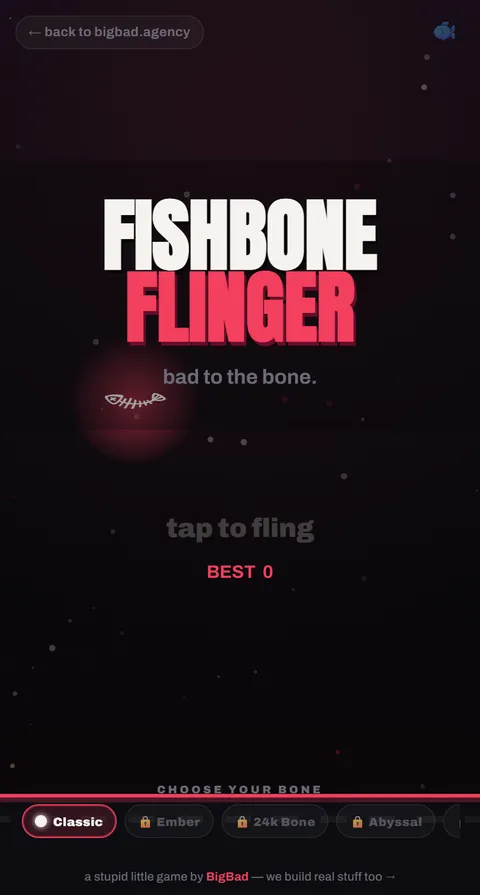 Fishbone Flinger — Title