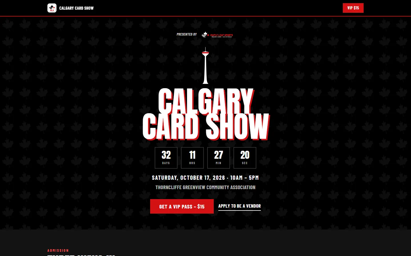 Calgary Card Show — the build