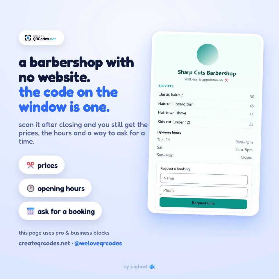 CreateQRCodes — a real post