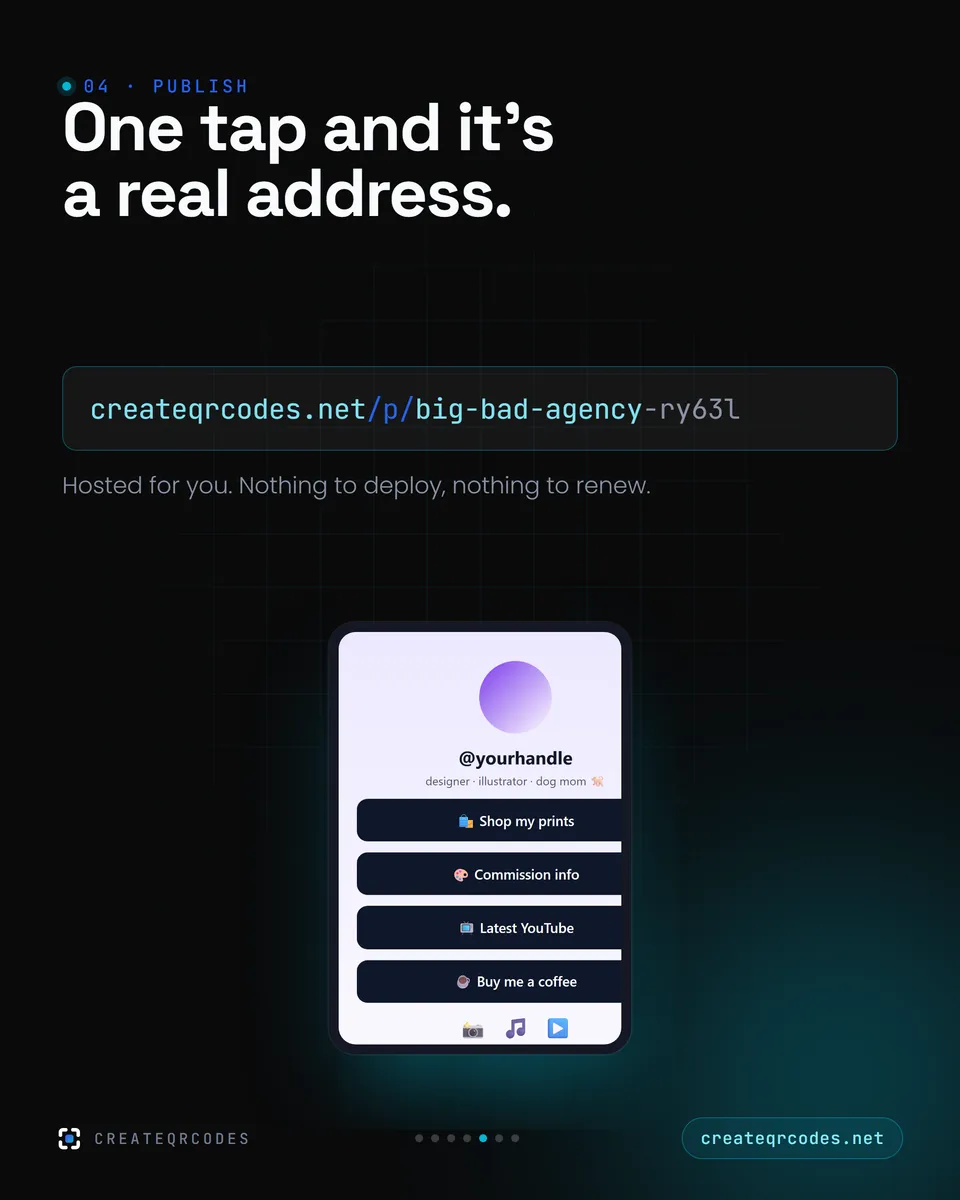CreateQRCodes — a real post (7 slides) — slide 5 of 7