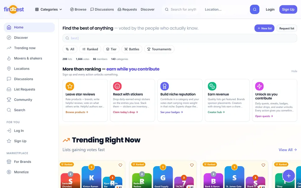 FindBest.pro app screenshot
