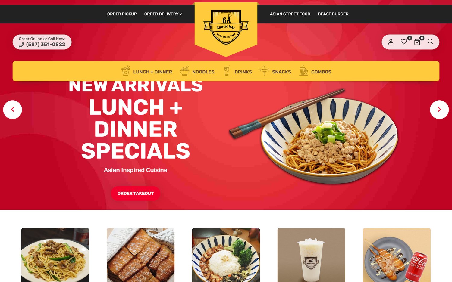 6A Snack Bar website